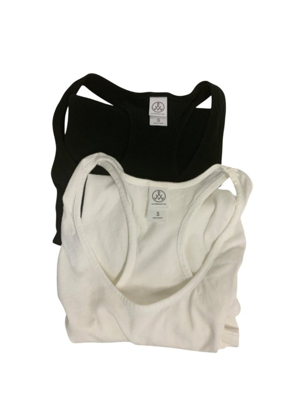 Alternative Bundle Of Two Racerback Tanks In Black & White